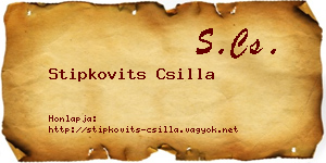 Stipkovits Csilla névjegykártya